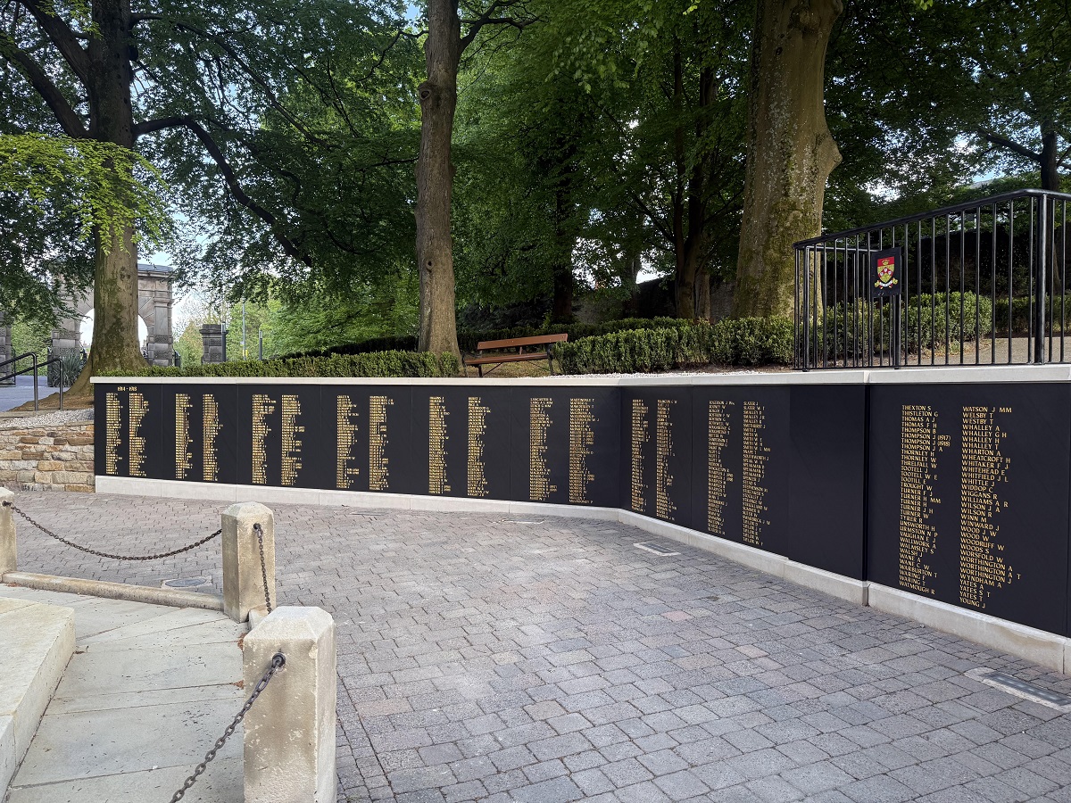 Astley Park War memorial restoration in Chorley