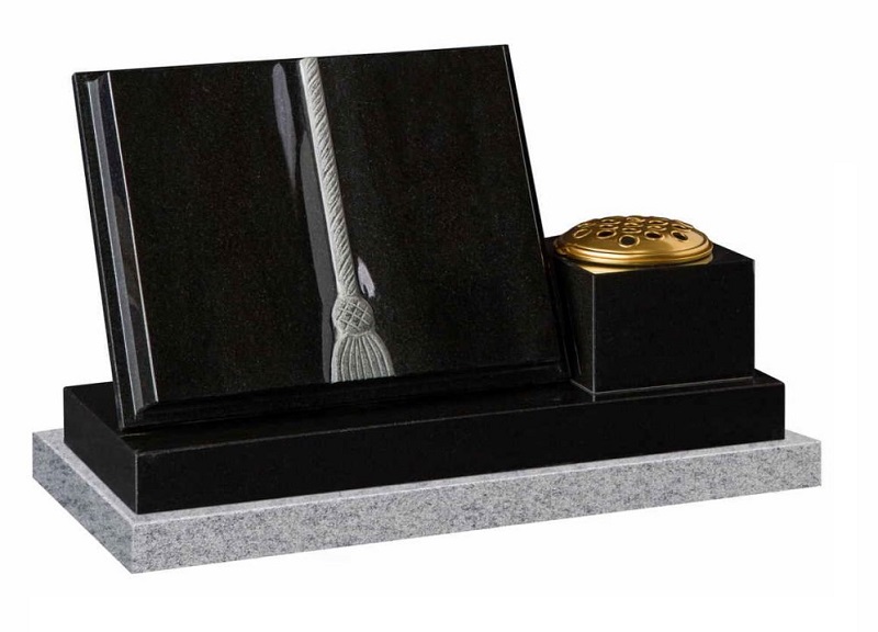 Open book with side vase