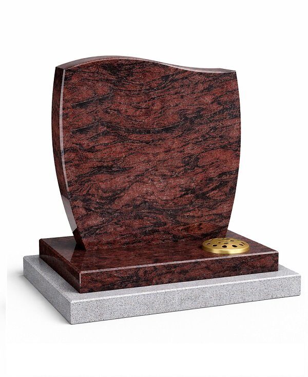 Aurora swept edges Headstone