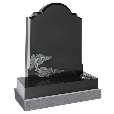 Colby Angel memorial in Black Granite