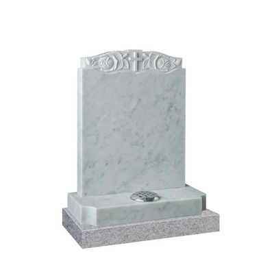 Sandstone Memorial in White Italian Marble