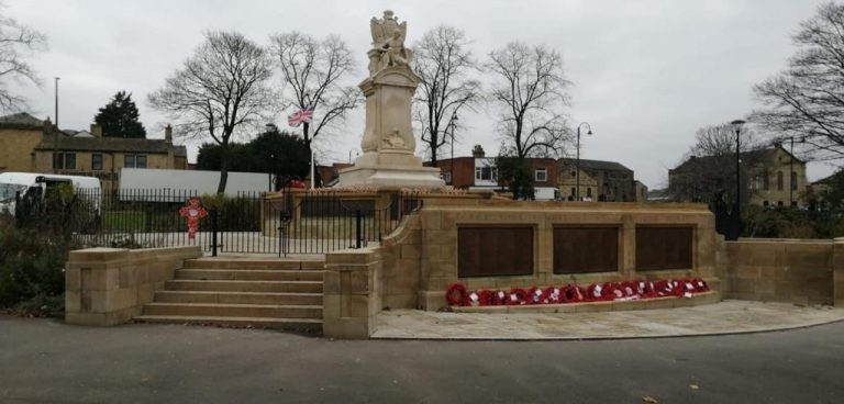 Cleckheaton War Memorial after restoration